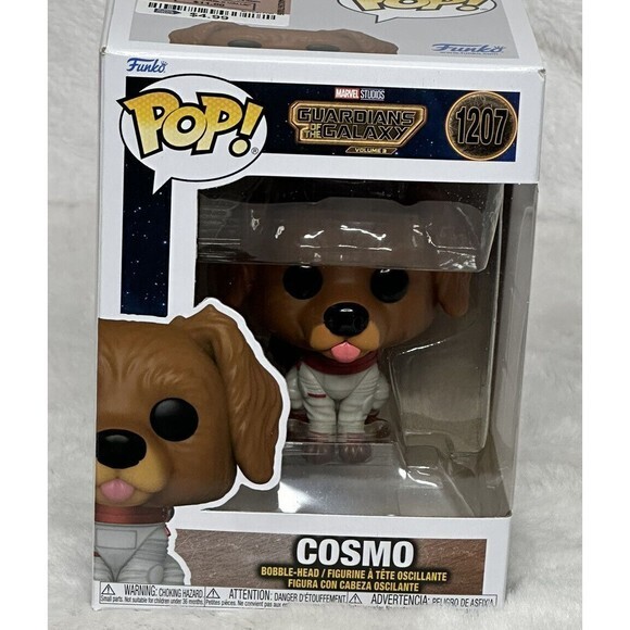 Funko Pop: Guardians of the Galaxy Cosmo #1207 Flocked Hot Topic + Protector B02 - Picture 1 of 5